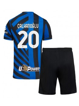 Inter Milan Hakan Calhanoglu #20 Dječji Domaci Dres kompleti 2024-25 Kratak Rukavima (+ kratke hlače)